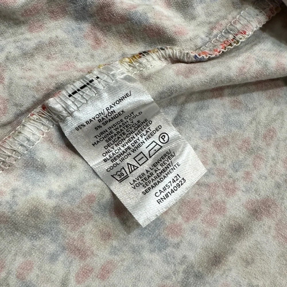 LOFT Outlet Multicolor Floral Jersey Swing Tank Mini Dress - Picture 7 of 7